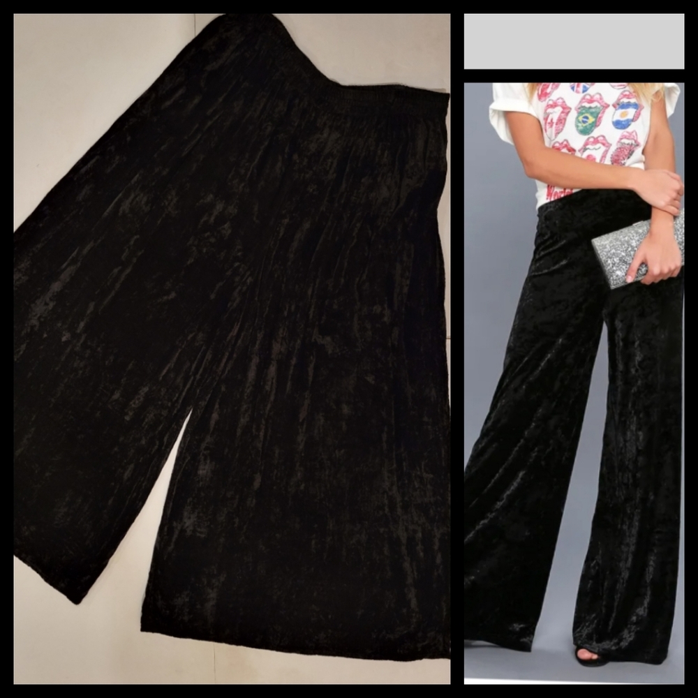 Nouveau Monde crushed velvet palazzo 3X